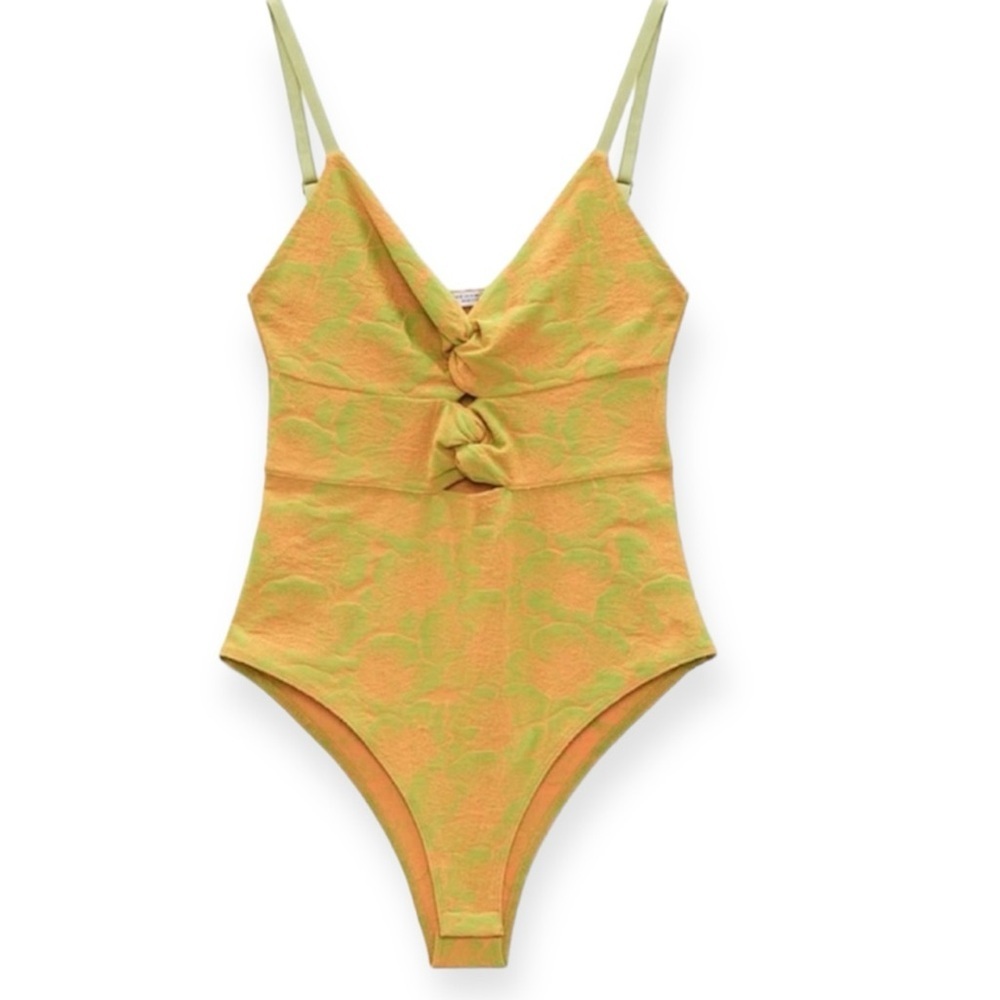 Zara Cut Out Jacquard Bodysuit​​‎